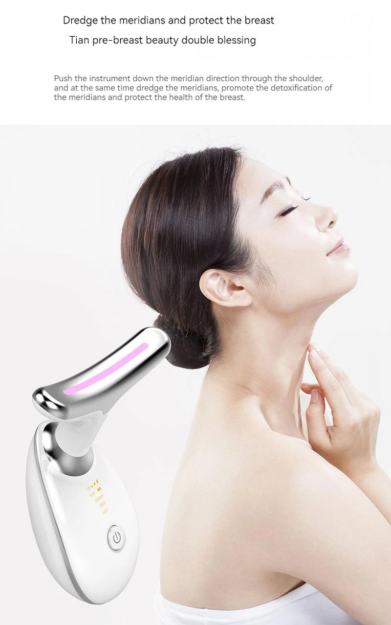 New Smart Neck Skin Tightening Machine Face Lifting Home Beauty Neck Massager Skin Care Beauty Instrument