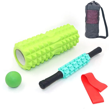 Yoga Column Fitness Equipment Pilates Foam Roller Massager Blocks Train Gym Grid Exercise Accessories Roller for Back Massage