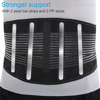 Back Brace for Lower Back Pain Relief, Breathable Back Support for Women and Men, Adjustable Back Stabilizer Compression Lumbar Support Belt for Herniated Disc, Sciatica, Scoliosis