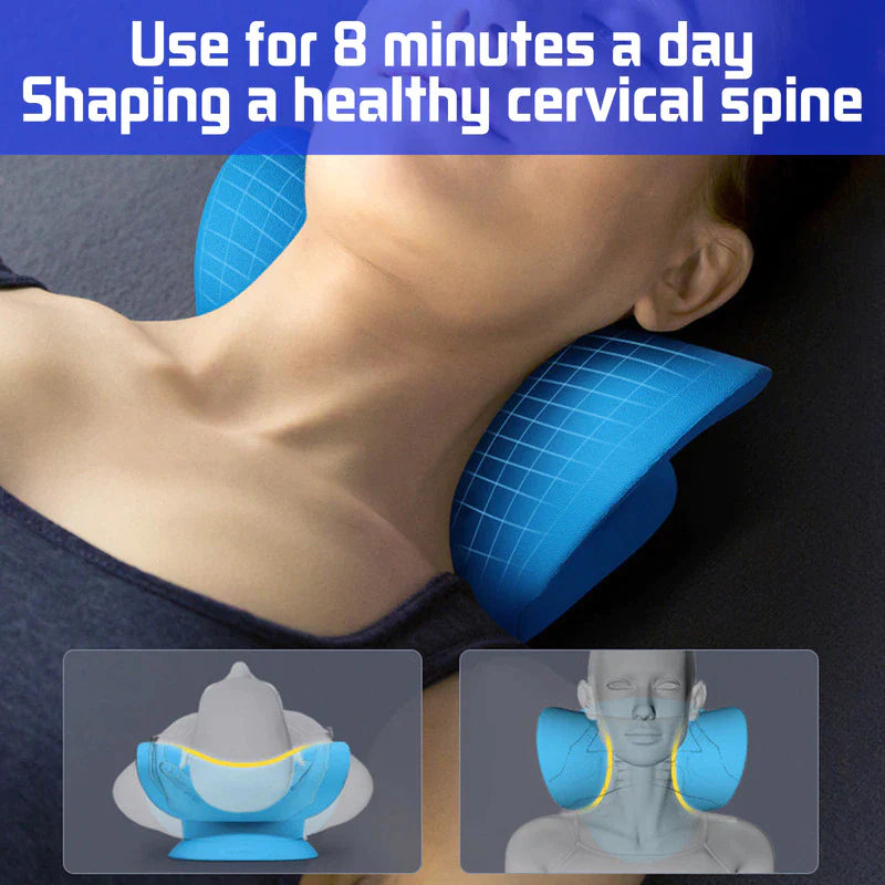 Cervical Spine Stretch Gravity Muscle Relaxation Traction Neck Stretcher Shoulder Massage Pillow Relieve Pain Spine Correction