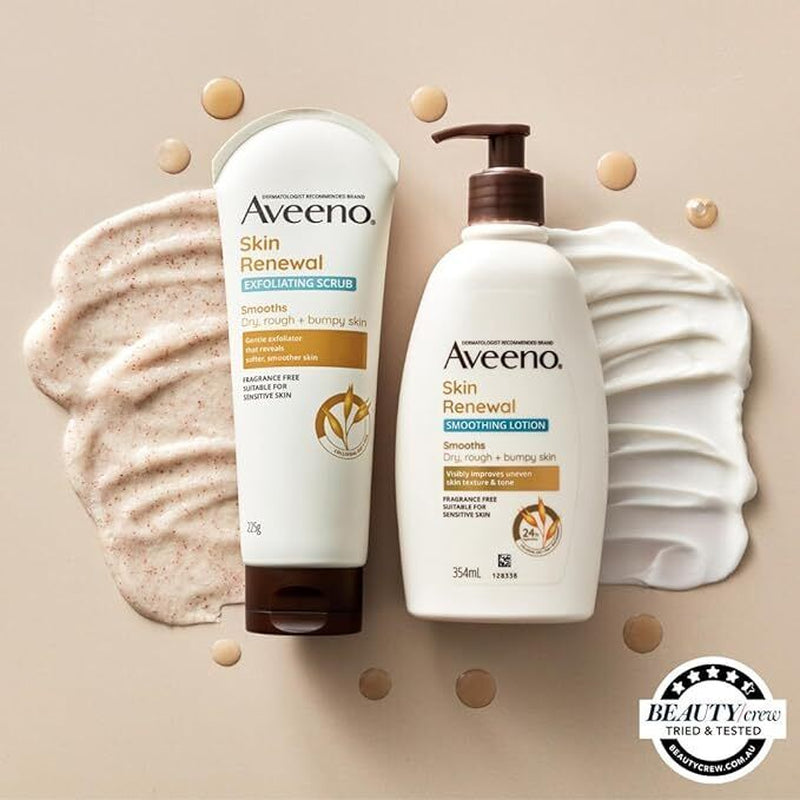 Aveeno Skin Renewal Exfoliating Body Scrub for Dry Skin 225G