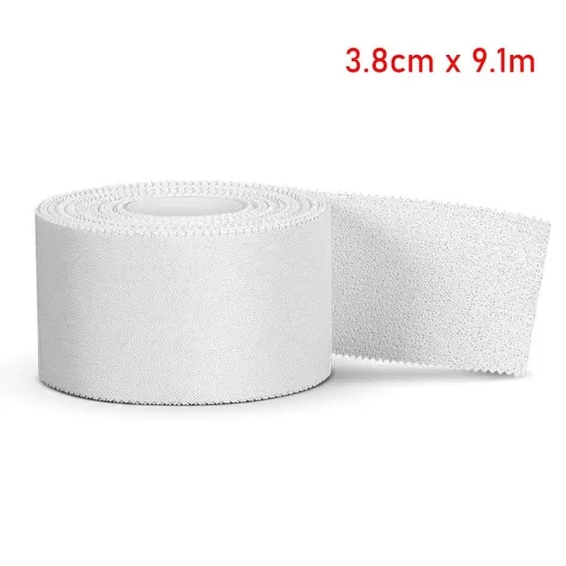 2.5/3.8/5Cm 9.1Meters Sport Athletic Waterproof Cotton White Boxing Adhesive Tape Strain Injury Support Sport Binding Bandage