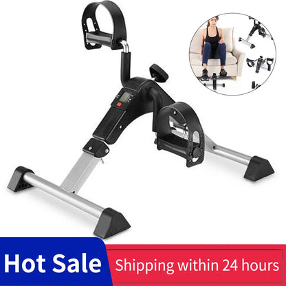 Exercise Bike Adjustable Resistance with LCD Fitness Equipment Home Elderly Rehabilitation Bicycle Hand Leg Trainer