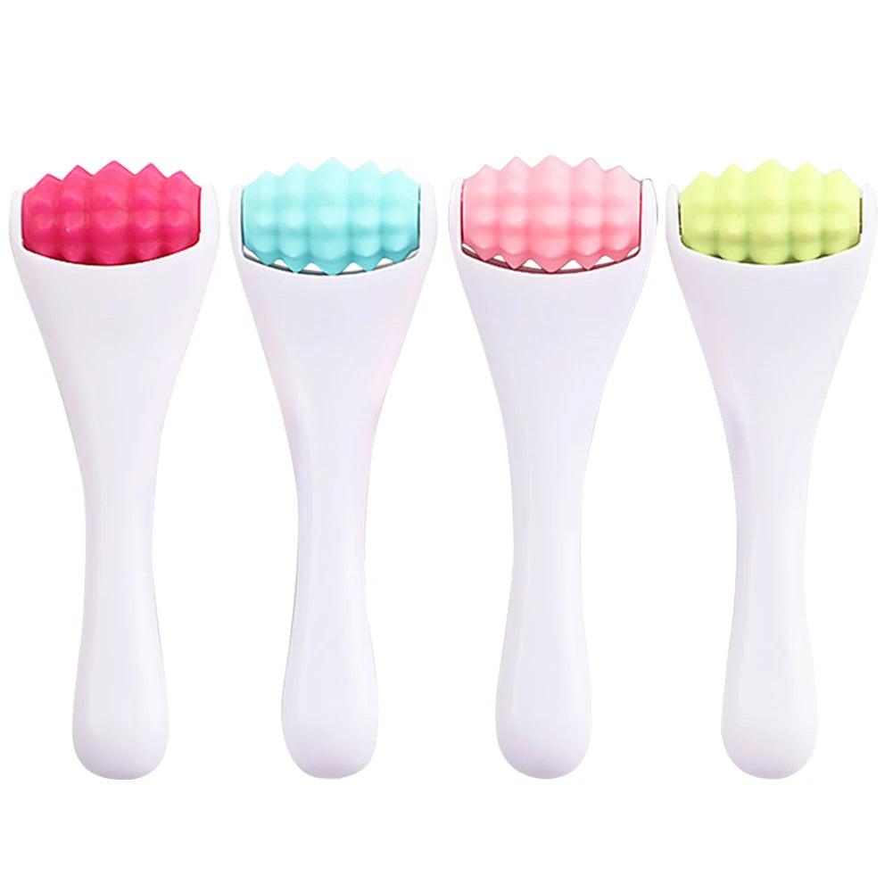 Plastic Mini Handheld Roller Massager Compact Eye Massage Skin Soothing Facial Eye Relaxation Skin Care Beauty Bar