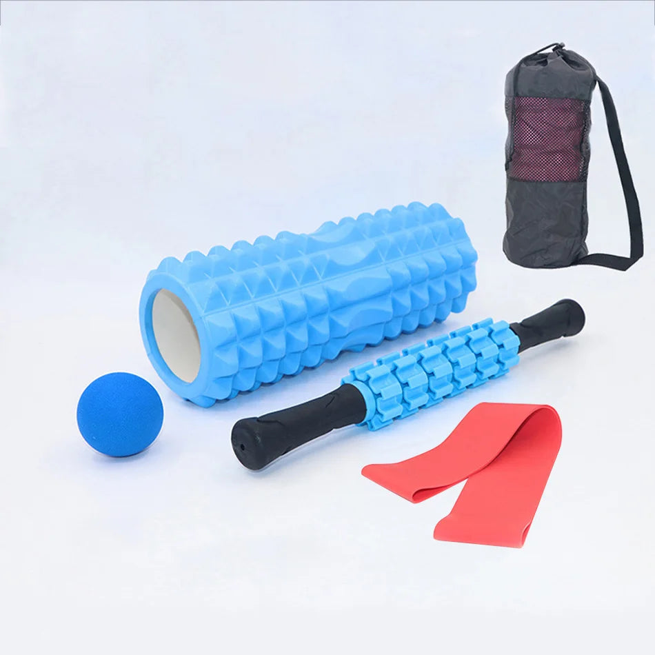 Yoga Column Fitness Equipment Pilates Foam Roller Massager Blocks Train Gym Grid Exercise Accessories Roller for Back Massage