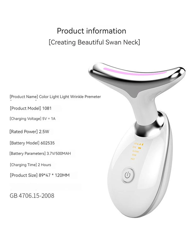 New Smart Neck Skin Tightening Machine Face Lifting Home Beauty Neck Massager Skin Care Beauty Instrument