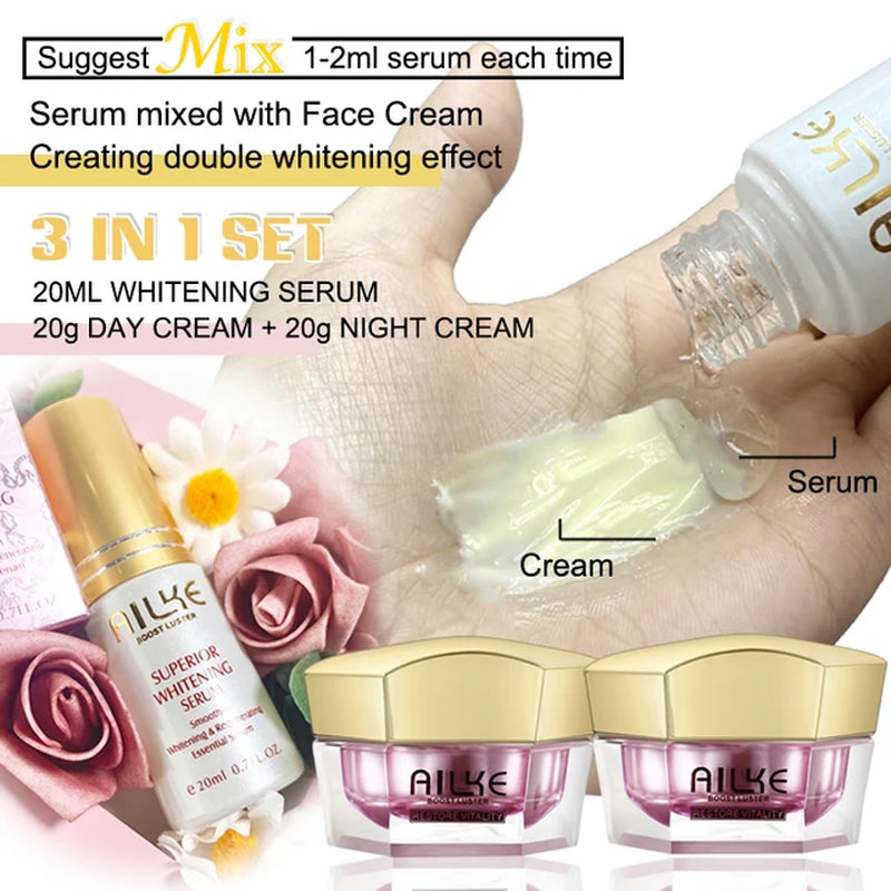 Lightening Face Cream, Antioxidant, Radiant Skin, Firming, with Sodium Hyaluronate, Clean Skin Facial Cream