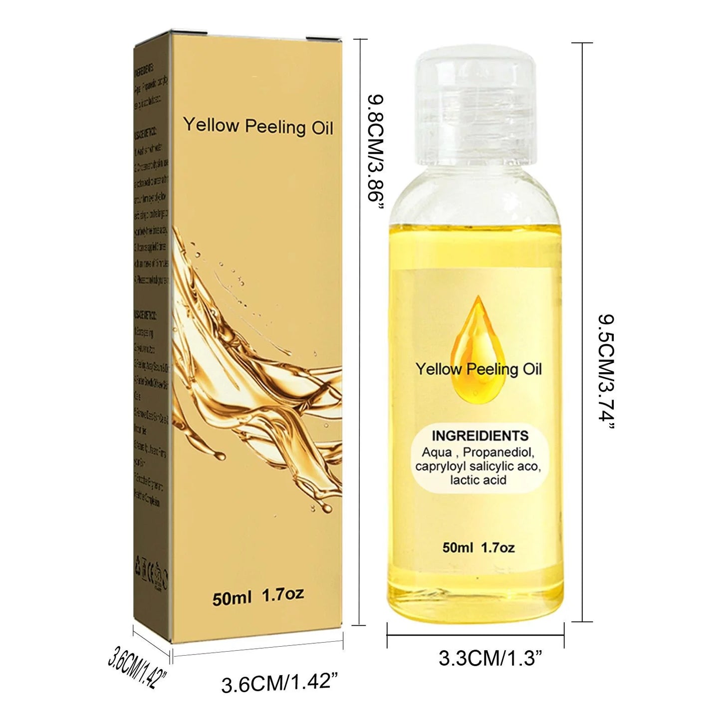 Peeling Oil Deep Cleansing Exfoliating Dead Skin Fading Spots Skin Oil Dark Skin Peeling Oil Powerful Exfoliating Oil 50Ml