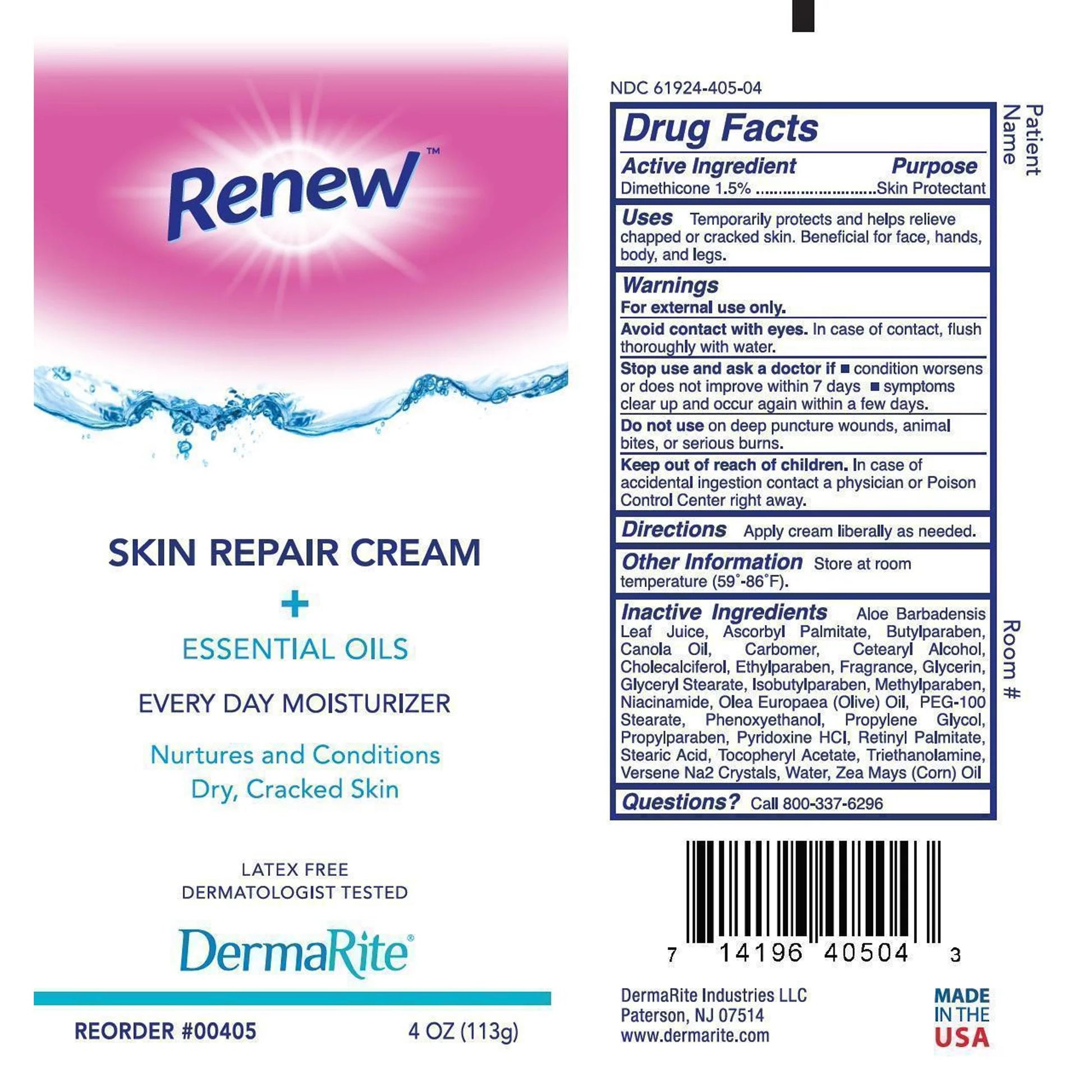 Renew Skin Repair Scented Hand and Body Moisturizer Cream 400