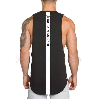 Brand Gym Clothing Mens Fitness Singlet Cotton Bodybuilding Stringer Tank Top Men Sleeveless Shirt Muscle Guys Vest Male