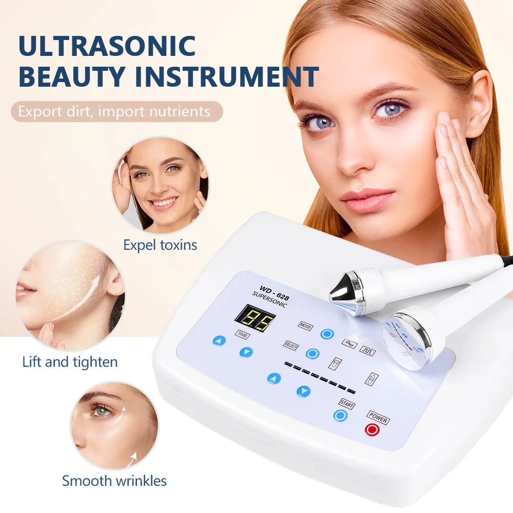 Ultrasonic Women Skin Care Whitening Freckle Removal High Frequency Lifting Skin anti Aging Beauty Facial Machine