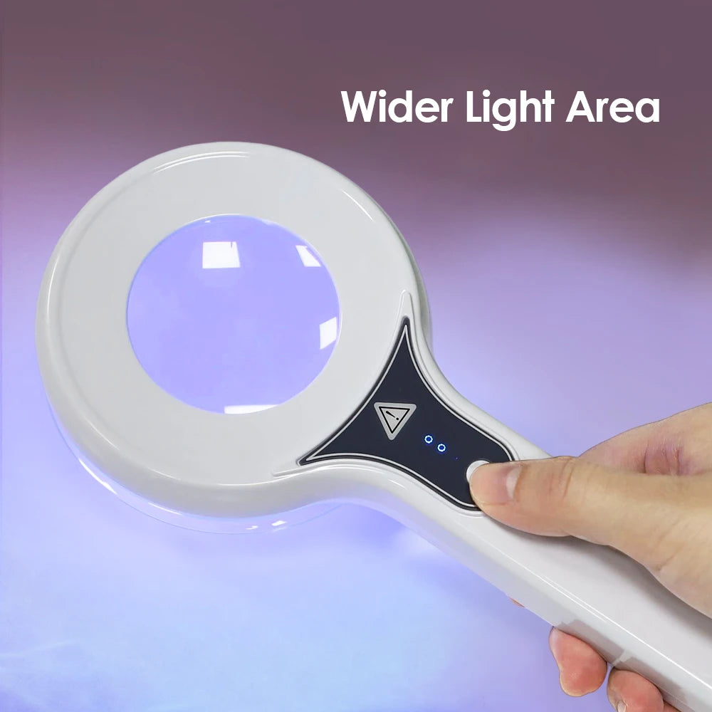 Woods Lamp Skin Analyzer for Skin UV Magnifying for Beauty Facial Testing Wood Lamp Light Skin Analysis Detection Skin Care