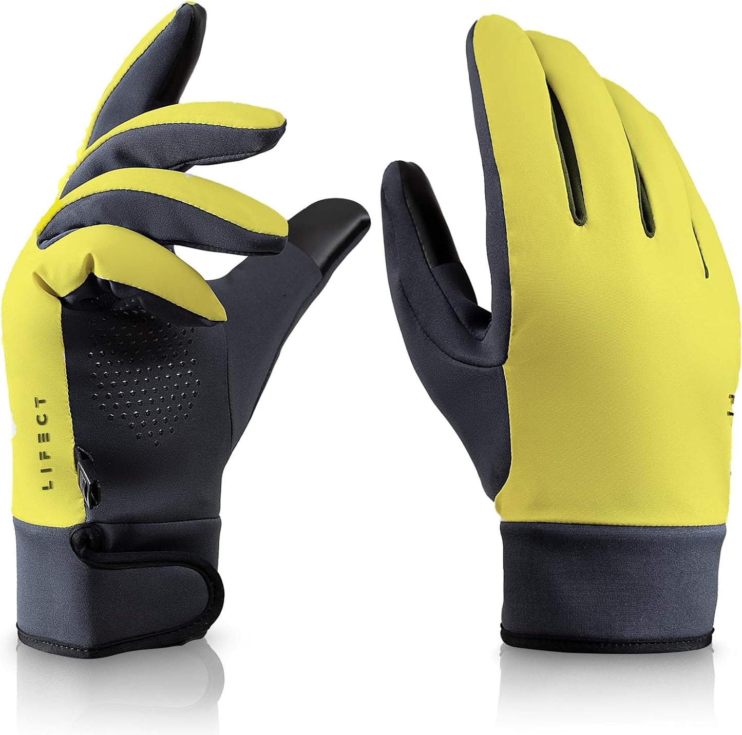 Freedom Workout Gloves, Knuckle Weight Lifting Shorty Fingerless Gloves with Curved Open Back, for Powerlifting, Gym, Women and Men (Yellow, X-Small)