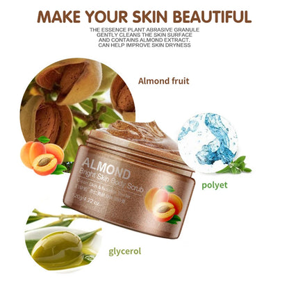 BIOAQUA Almond Skin Facial Scrub Cleansing Face Wash Whitening Cream Scrub Hydrating Exfoliating Korean Skin Care Products