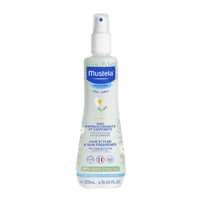 Mustela Hair Styler & Skin Freshener 200Ml Refreshes Normal Skin Bebe-Enfant