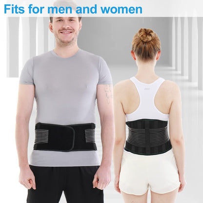 Back Brace for Lower Back Pain Relief, Breathable Back Support for Women and Men, Adjustable Back Stabilizer Compression Lumbar Support Belt for Herniated Disc, Sciatica, Scoliosis