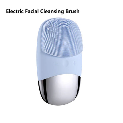 Electric Face Cleansing Brush Sonic Electric Facial Cleanser Facial Cleansing Brush Skin Scrubber Skin Massager Skin Care Tools