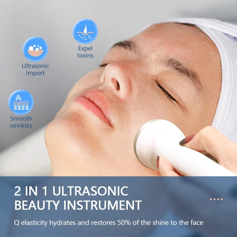 Ultrasonic Women Skin Care Whitening Freckle Removal High Frequency Lifting Skin anti Aging Beauty Facial Machine