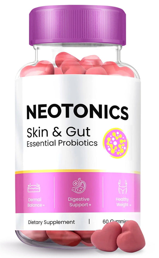 and Gut Gummies Reviews  & Gut Health Neotonics Gummies Glow up Skin Supplement Neutonic Clear Skin Supplement Your Skin Gummies for Smooth Skin Probiotic Capsule (1 Pack)