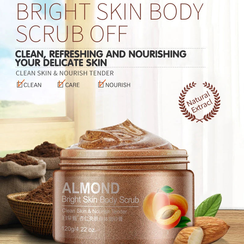 BIOAQUA Almond Skin Facial Scrub Cleansing Face Wash Whitening Cream Scrub Hydrating Exfoliating Korean Skin Care Products