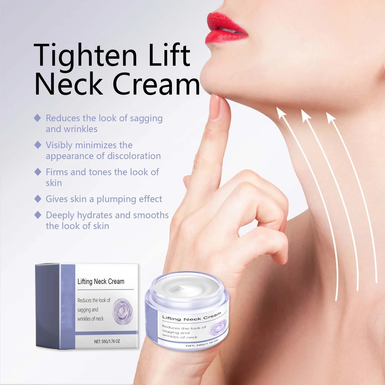 Neck Firming Cream Tightening Lifting Sagging Skin, Anti-Aging Neck Cream for Tightening and Wrinkles for an Even Skin Tone and Neck, Skin Care Moisturizer Face Cream