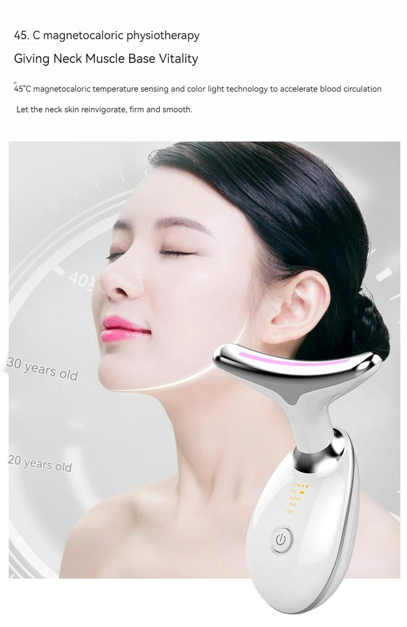 New Smart Neck Skin Tightening Machine Face Lifting Home Beauty Neck Massager Skin Care Beauty Instrument