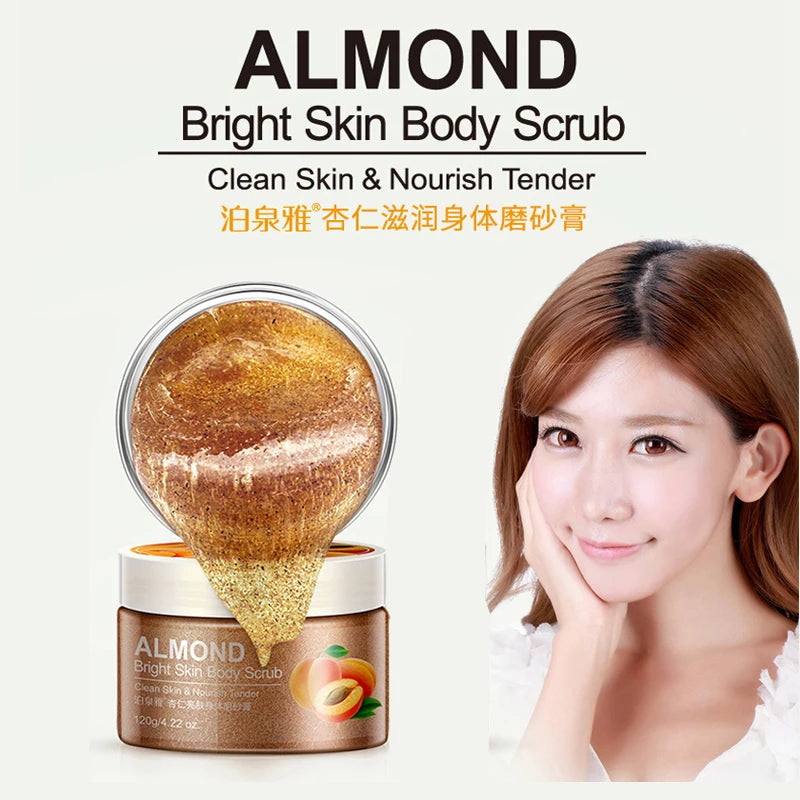 BIOAQUA Almond Skin Facial Scrub Cleansing Face Wash Whitening Cream Scrub Hydrating Exfoliating Korean Skin Care Products