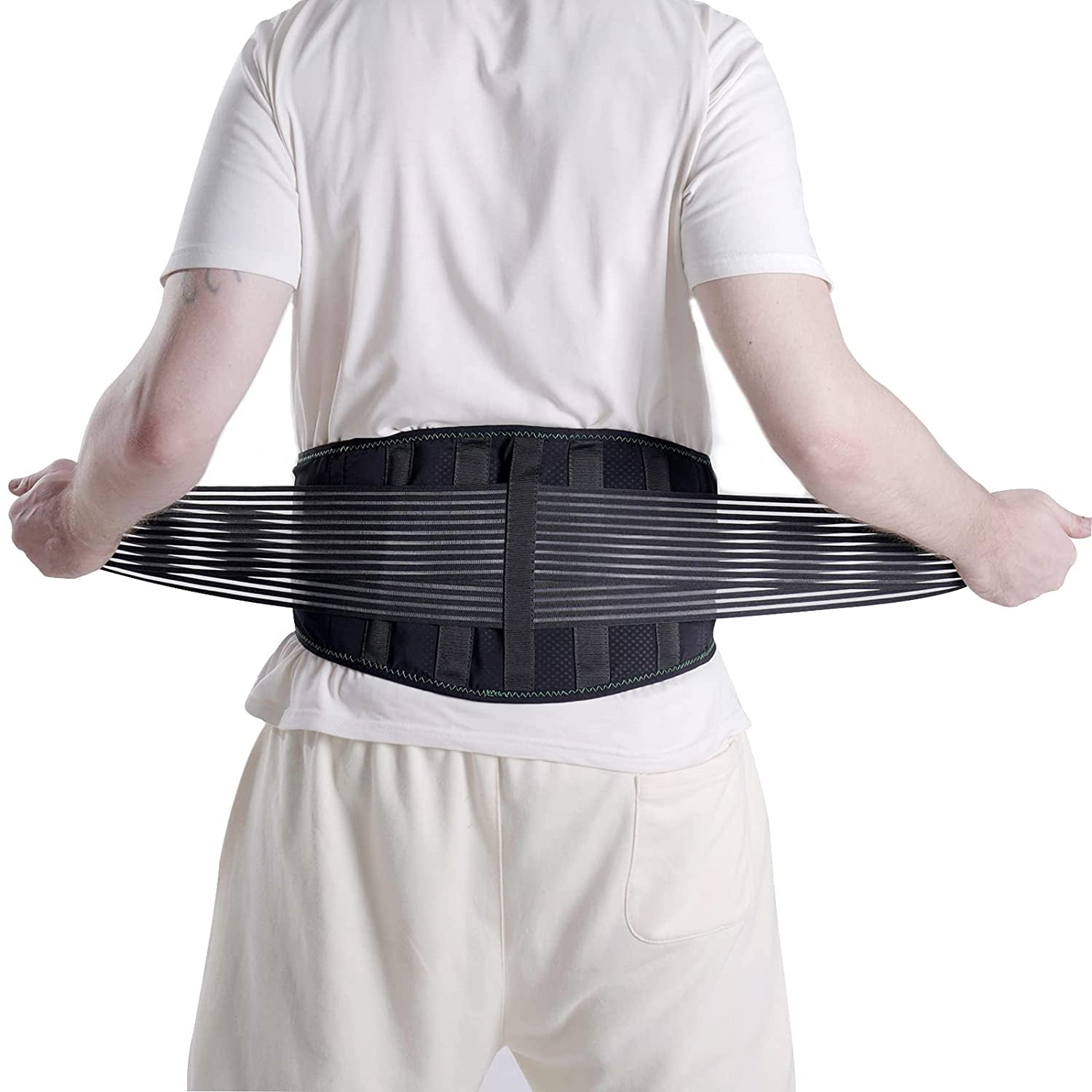 Back Brace for Lower Back Pain Relief, Breathable Back Support for Women and Men, Adjustable Back Stabilizer Compression Lumbar Support Belt for Herniated Disc, Sciatica, Scoliosis