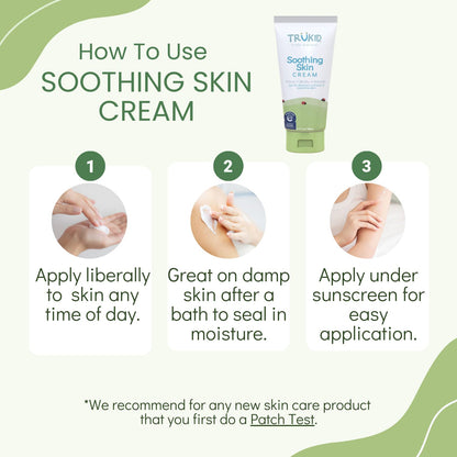 Soothing Skin Eczema Cream for Babies & Children, Nea-Accepted for Eczema, Safe for Sensitive Skin, All Natural Ingredients, Unscented, Hydrates & Moisturizes Irritated & Itchy Skin, 3.4Oz